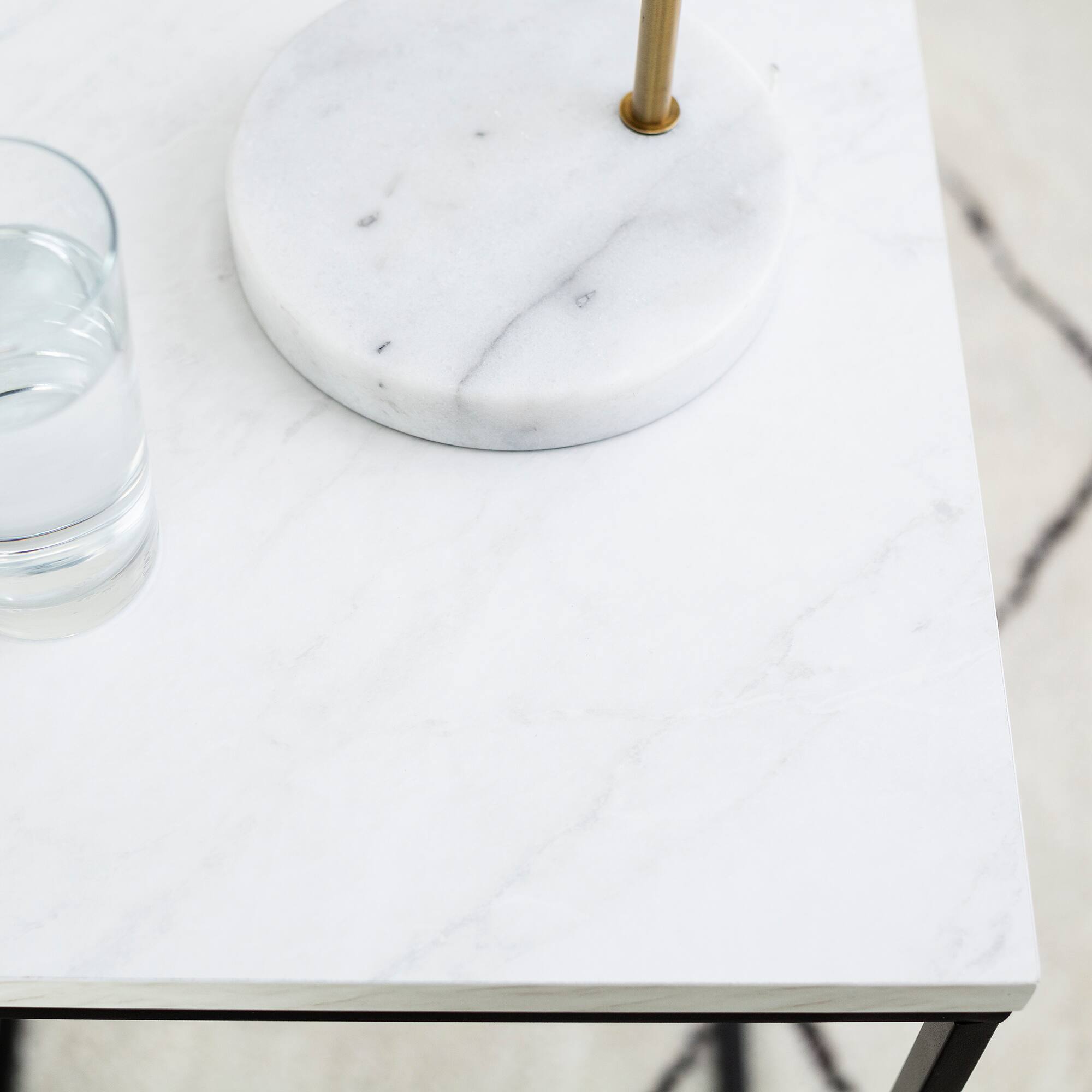 Walker Edison Modern Square Side Table